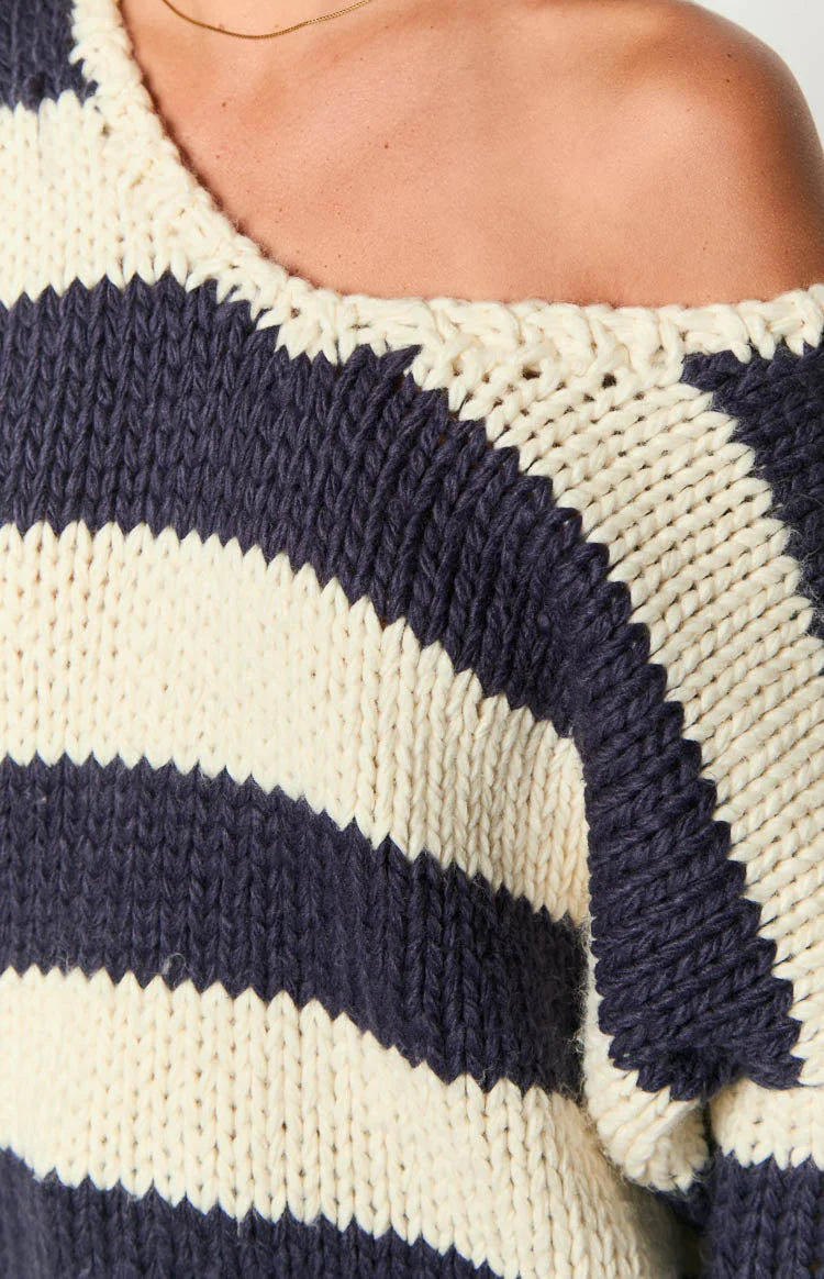 Striped Knit Sweater